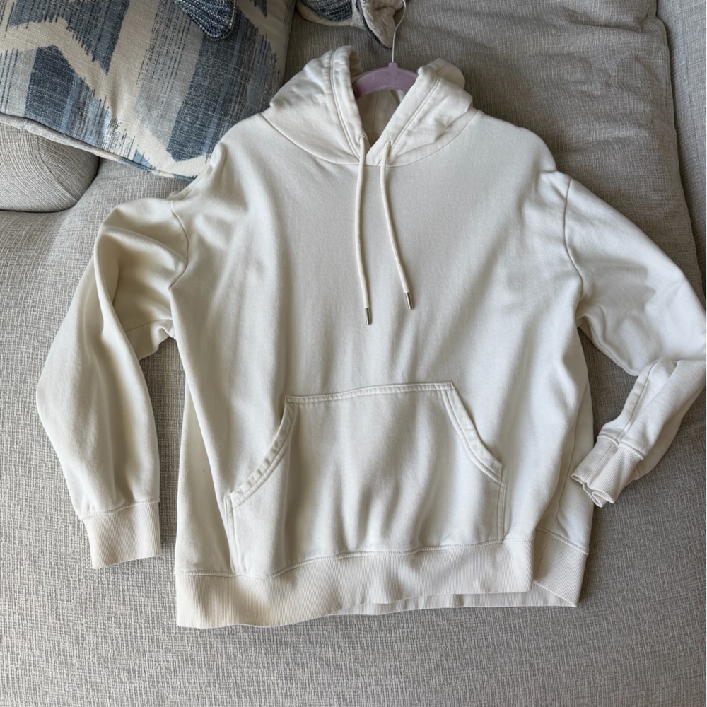 H&M Cream Hooded Sweatshirt